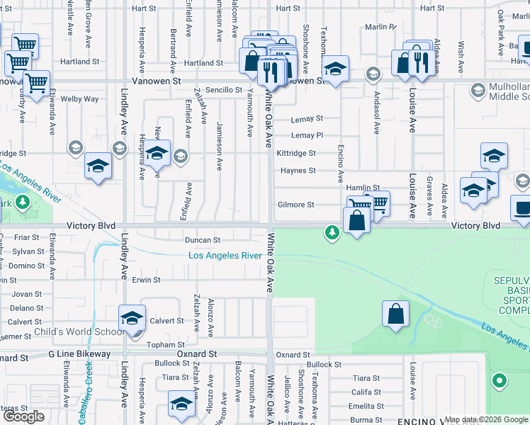 map of restaurants, bars, coffee shops, grocery stores, and more near in 