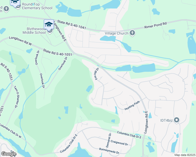 map of restaurants, bars, coffee shops, grocery stores, and more near 117 Fox Hill Drive in Blythewood