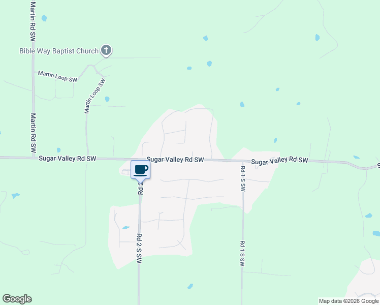 map of restaurants, bars, coffee shops, grocery stores, and more near 43 Edgewood Road Southwest in Cartersville