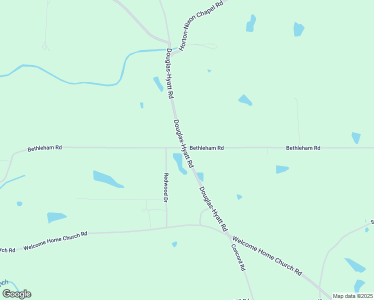 map of restaurants, bars, coffee shops, grocery stores, and more near 3865 Douglas-Hyatt Road in Horton