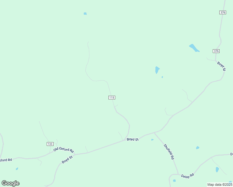 map of restaurants, bars, coffee shops, grocery stores, and more near County Road 115 in Water Valley