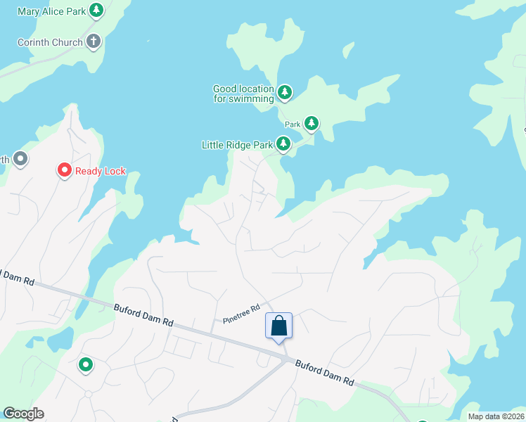 map of restaurants, bars, coffee shops, grocery stores, and more near 3220 Rim Cove Drive in Cumming
