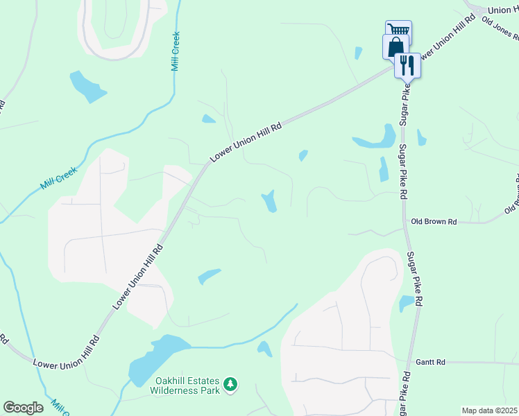 map of restaurants, bars, coffee shops, grocery stores, and more near 110 Hawks Bend in Canton