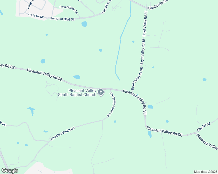 map of restaurants, bars, coffee shops, grocery stores, and more near 729 Pleasant Valley Road Southeast in Silver Creek