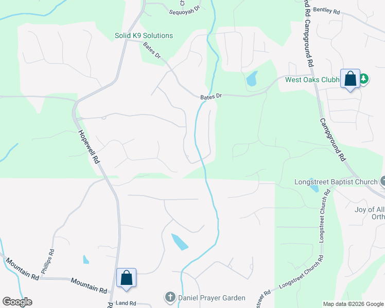 map of restaurants, bars, coffee shops, grocery stores, and more near 727 Creekside Bend in Alpharetta