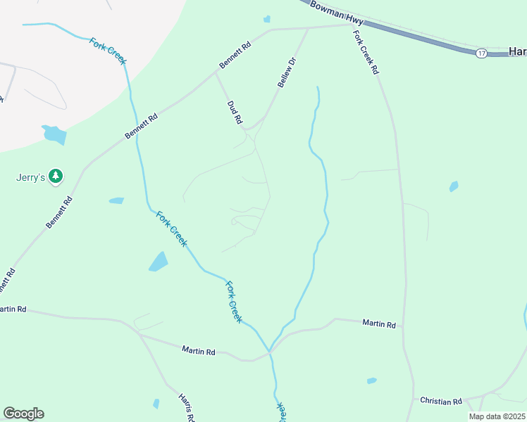 map of restaurants, bars, coffee shops, grocery stores, and more near 2251 Bellew Drive in Bowman
