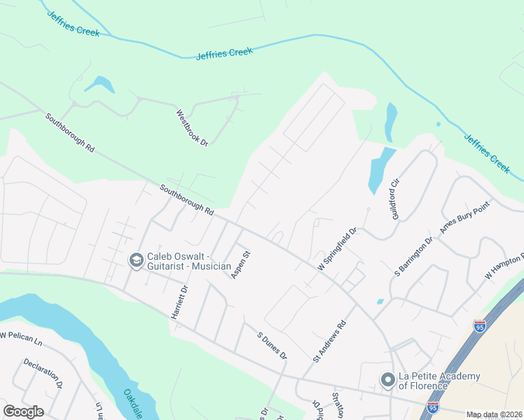 map of restaurants, bars, coffee shops, grocery stores, and more near 3801 Cravenhurst Court in Florence