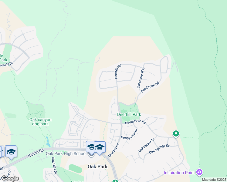 map of restaurants, bars, coffee shops, grocery stores, and more near in Agoura Hills