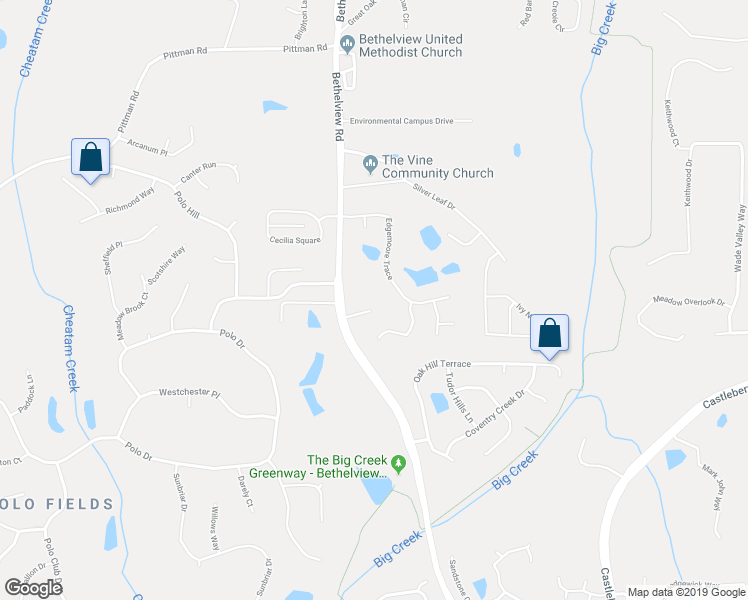 map of restaurants, bars, coffee shops, grocery stores, and more near 4885 Brigitte Lane in Cumming