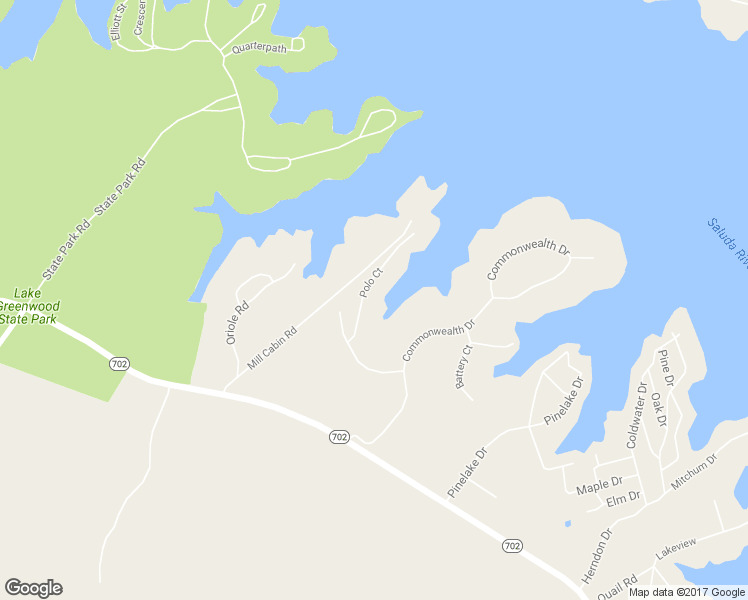 map of restaurants, bars, coffee shops, grocery stores, and more near 116 Polo Court in Ninety Six