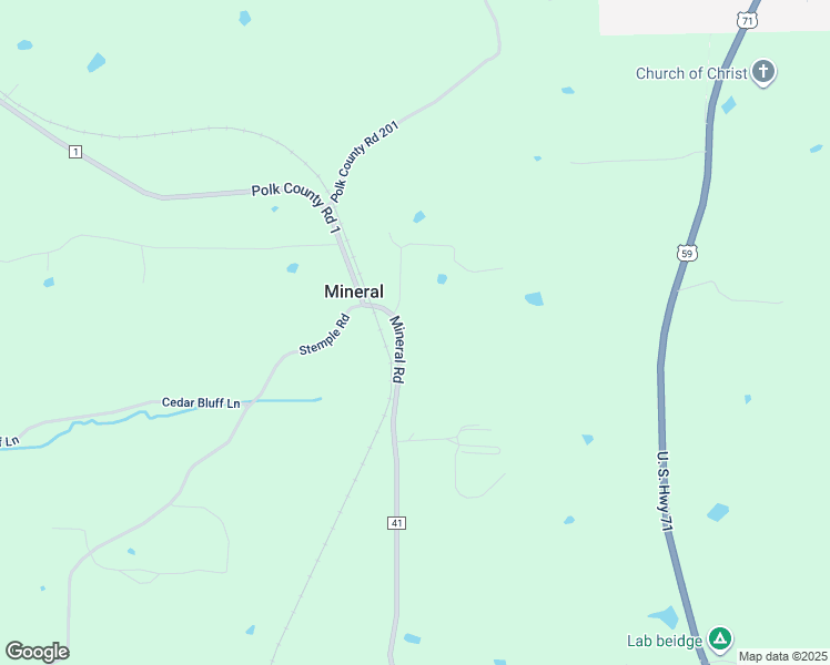 map of restaurants, bars, coffee shops, grocery stores, and more near 390 Mineral Road in Gillham