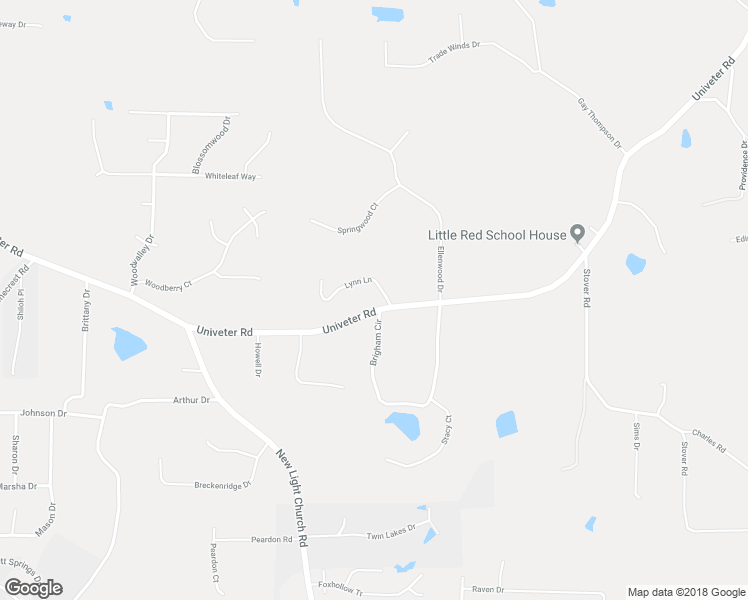 map of restaurants, bars, coffee shops, grocery stores, and more near 2347 Univeter Road in Canton