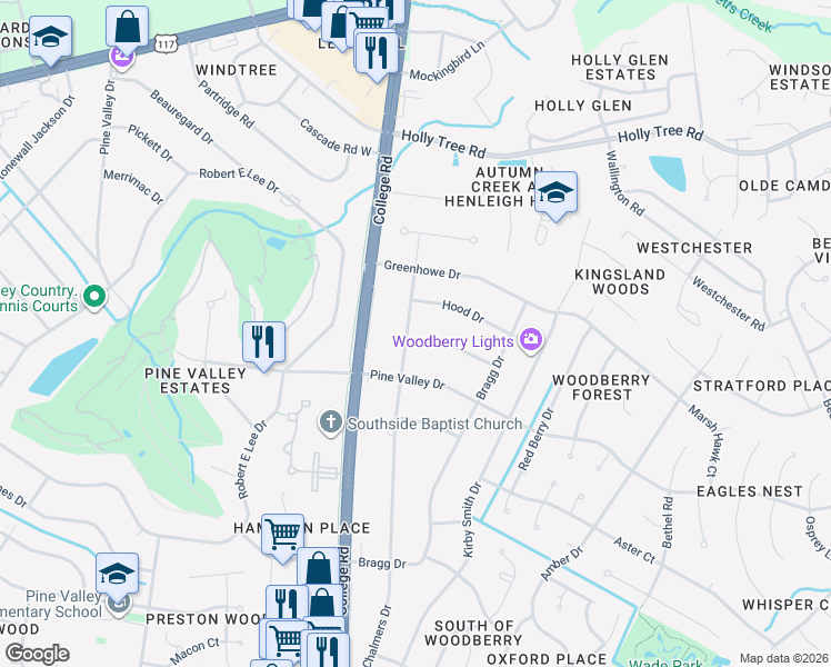 map of restaurants, bars, coffee shops, grocery stores, and more near 910 Reilly Drive in Wilmington