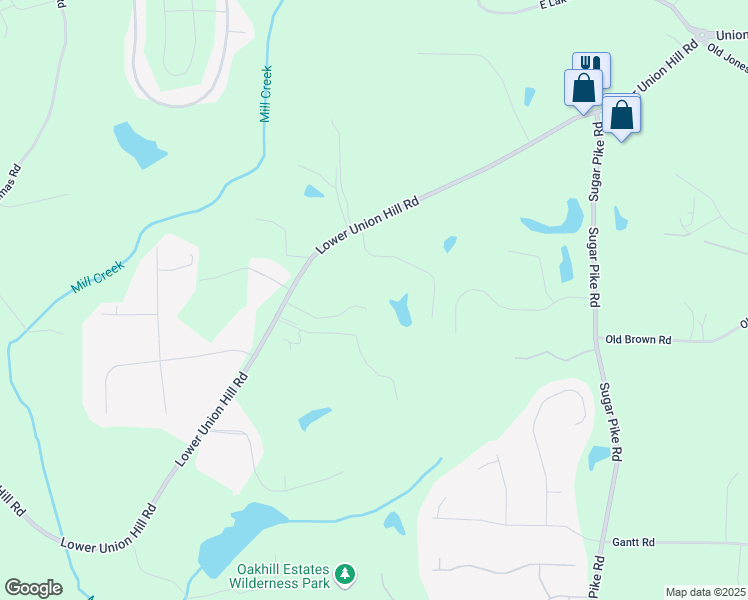 map of restaurants, bars, coffee shops, grocery stores, and more near 109 Hawks Bend in Canton