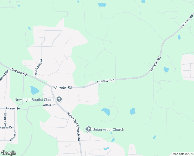 map of restaurants, bars, coffee shops, grocery stores, and more near 2347 Univeter Road in Canton
