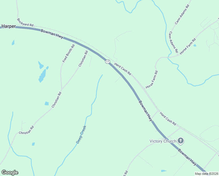 map of restaurants, bars, coffee shops, grocery stores, and more near 2609 Bowman Highway in Dewy Rose