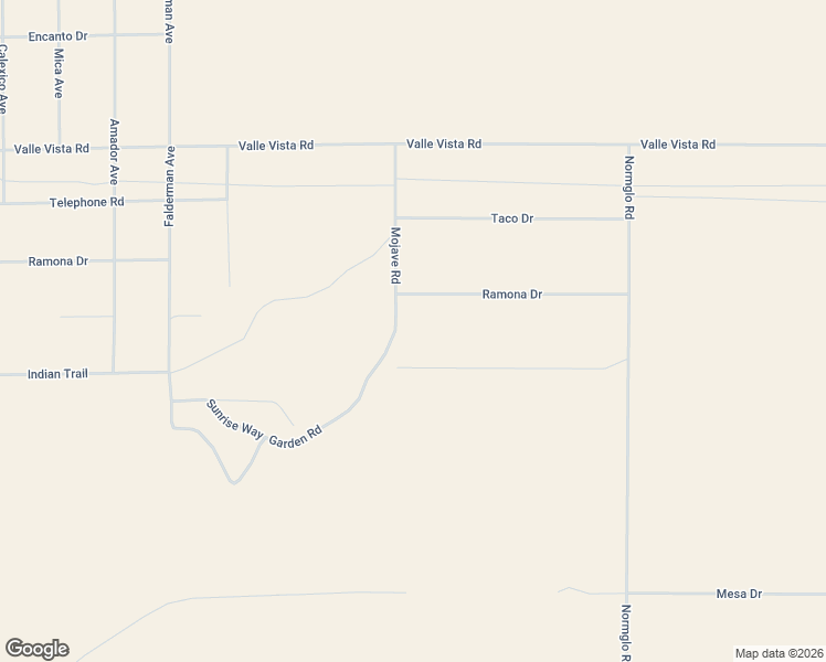 map of restaurants, bars, coffee shops, grocery stores, and more near 3606 Mojave Road in Twentynine Palms
