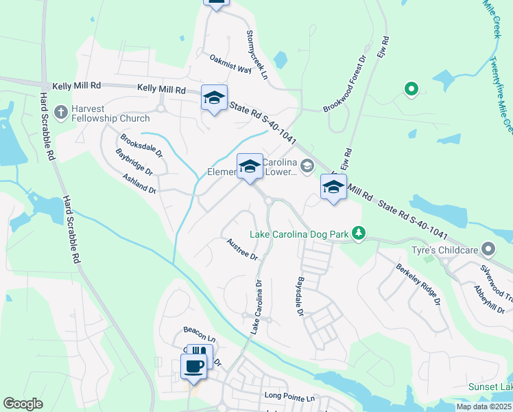 map of restaurants, bars, coffee shops, grocery stores, and more near 4 Red Maple Court in Columbia