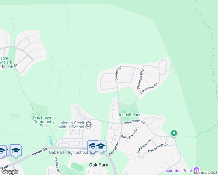 map of restaurants, bars, coffee shops, grocery stores, and more near 6051 Caledonia Court in Oak Park