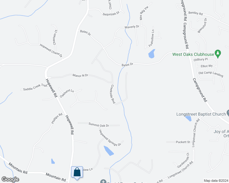 map of restaurants, bars, coffee shops, grocery stores, and more near 721 Creekside Bend in Alpharetta