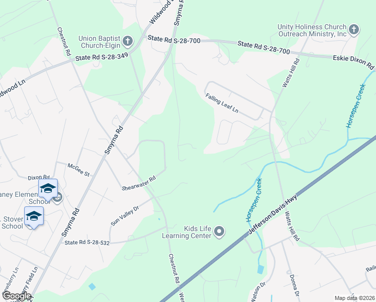 map of restaurants, bars, coffee shops, grocery stores, and more near 608A Owl Lane in Elgin