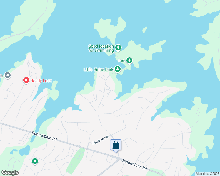 map of restaurants, bars, coffee shops, grocery stores, and more near 3200 Rim Cove Drive in Cumming