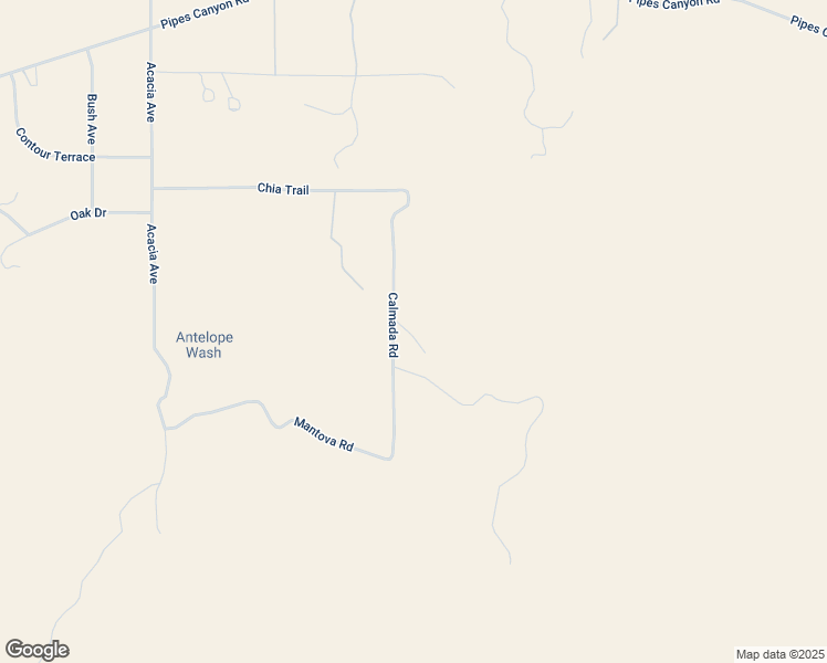 map of restaurants, bars, coffee shops, grocery stores, and more near 3569 Calmada Road in Pioneertown