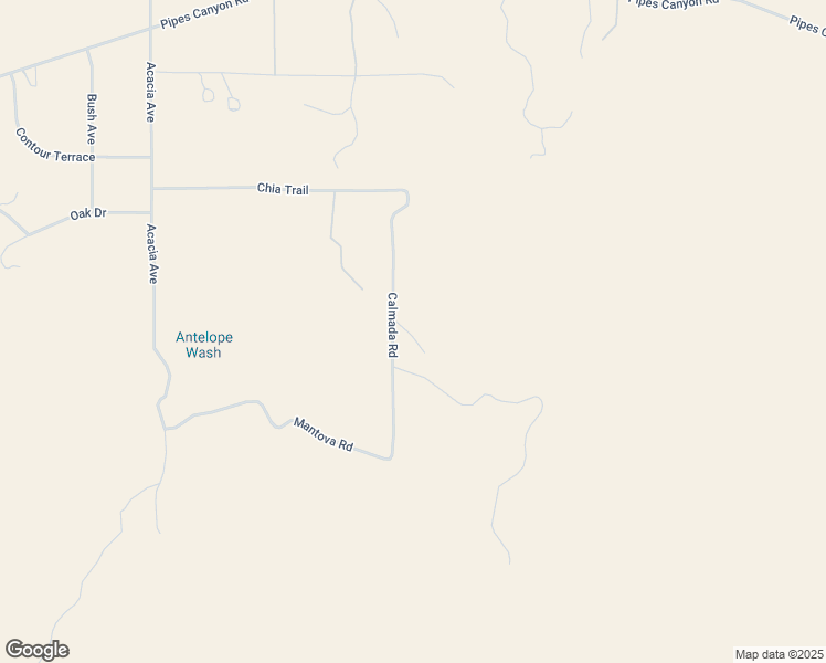 map of restaurants, bars, coffee shops, grocery stores, and more near 3569 Calmada Road in Pioneertown