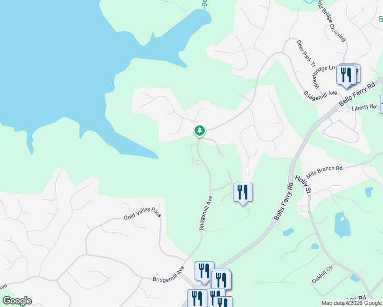 map of restaurants, bars, coffee shops, grocery stores, and more near Stonegate Lane in Canton