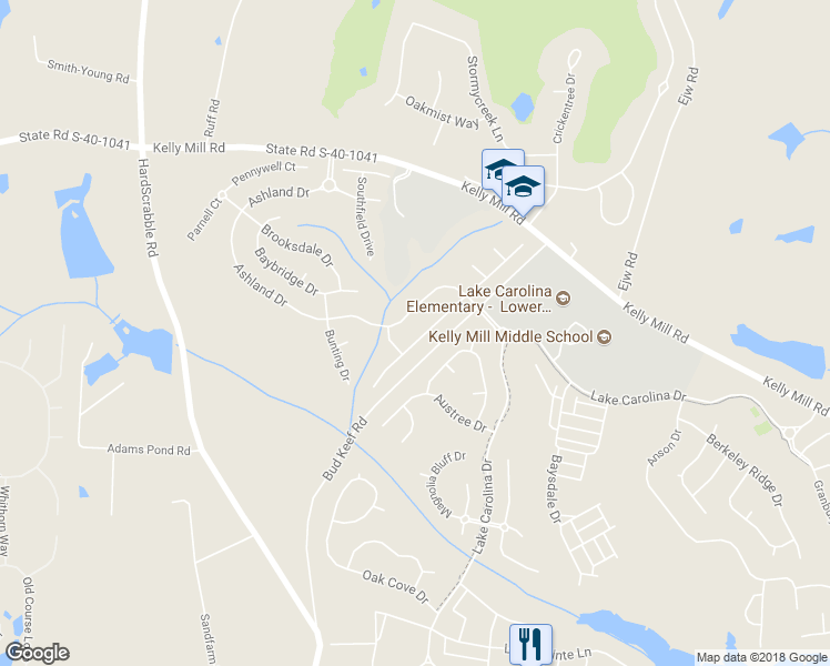 map of restaurants, bars, coffee shops, grocery stores, and more near 131 Abbeywalk Lane in Columbia