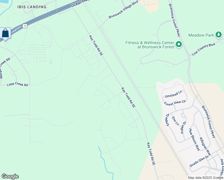 map of restaurants, bars, coffee shops, grocery stores, and more near in Leland