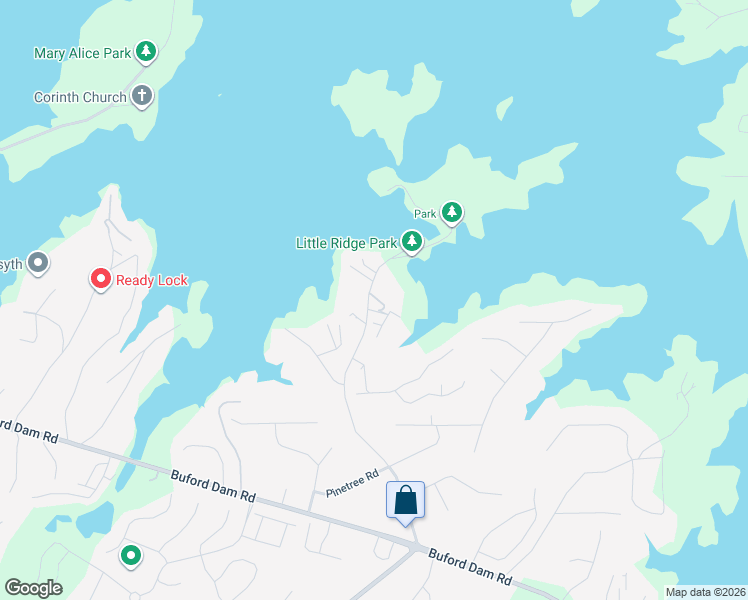 map of restaurants, bars, coffee shops, grocery stores, and more near 3200 Rim Cove Drive in Cumming