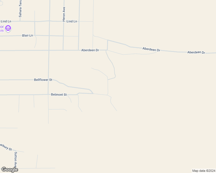 map of restaurants, bars, coffee shops, grocery stores, and more near Bellflower Road in San Bernardino County