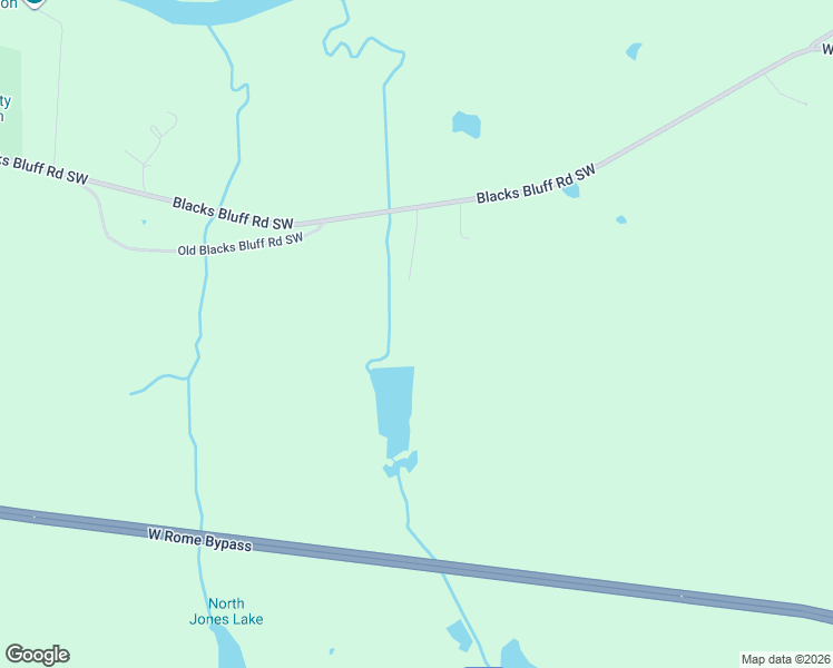 map of restaurants, bars, coffee shops, grocery stores, and more near 2818 Blacks Bluff Road Southwest in Rome