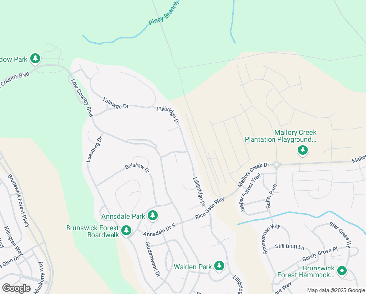 map of restaurants, bars, coffee shops, grocery stores, and more near 1150 Lillibridge Drive in Leland