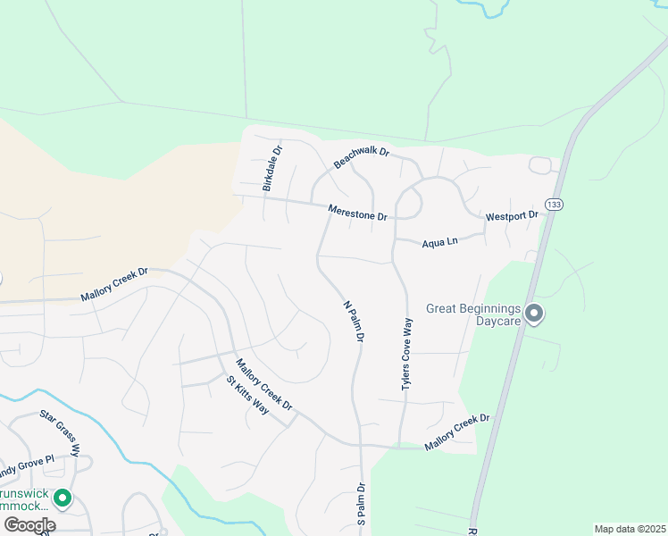 map of restaurants, bars, coffee shops, grocery stores, and more near 135 Tylers Cove Way in Winnabow