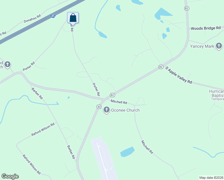 map of restaurants, bars, coffee shops, grocery stores, and more near 35 Boogies Run in Commerce