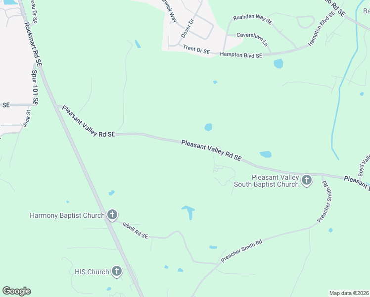 map of restaurants, bars, coffee shops, grocery stores, and more near 348 Pleasant Valley Road Southeast in Silver Creek