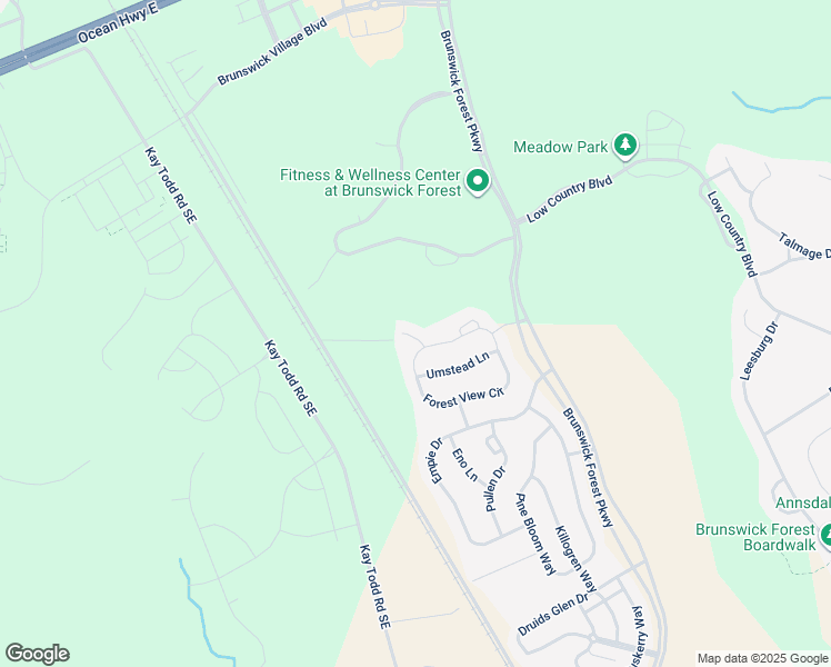 map of restaurants, bars, coffee shops, grocery stores, and more near 2308 Willbrook Court in Leland