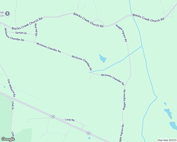 map of restaurants, bars, coffee shops, grocery stores, and more near McGinnis Chandler Road in Madison County
