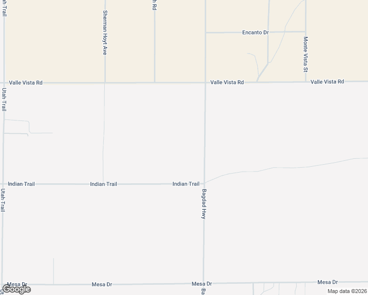 map of restaurants, bars, coffee shops, grocery stores, and more near Bagdad Highway in Twentynine Palms