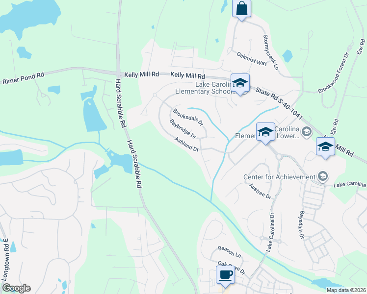 map of restaurants, bars, coffee shops, grocery stores, and more near 1255 Ashland Drive in Columbia