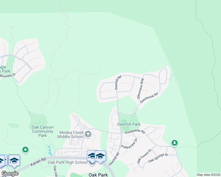map of restaurants, bars, coffee shops, grocery stores, and more near 6077 Mandeville Place in Oak Park