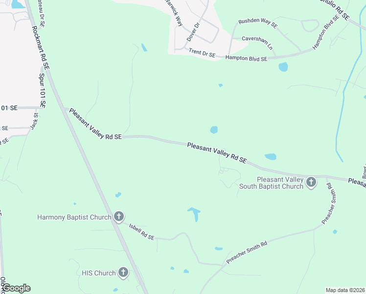 map of restaurants, bars, coffee shops, grocery stores, and more near 348 Pleasant Valley Road Southeast in Silver Creek