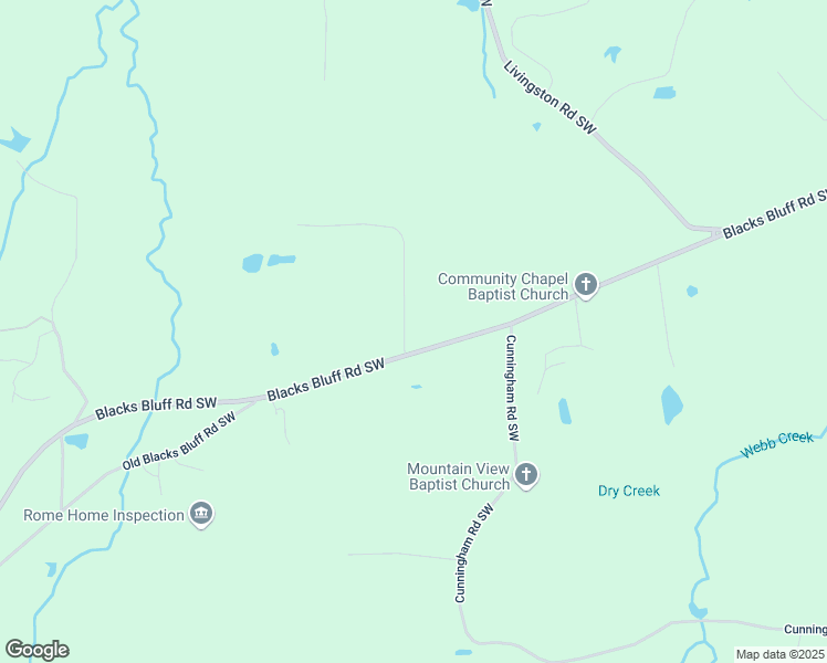 map of restaurants, bars, coffee shops, grocery stores, and more near 20 Boyd Road Southwest in Rome