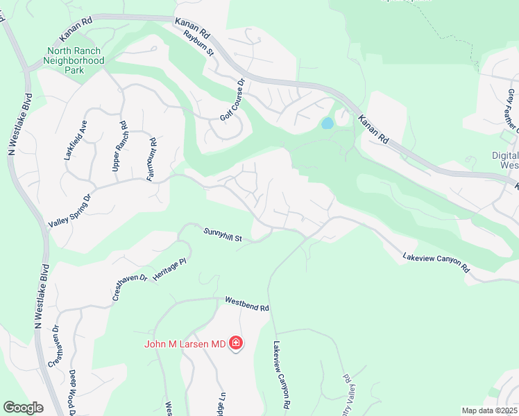 map of restaurants, bars, coffee shops, grocery stores, and more near 1495 North View Drive in Westlake Village