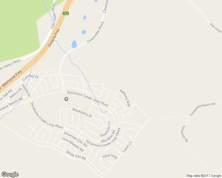 map of restaurants, bars, coffee shops, grocery stores, and more near 4049 Running Oak Lane in San Bernardino