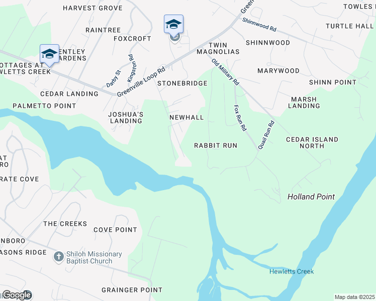 map of restaurants, bars, coffee shops, grocery stores, and more near 6329 Head Road in Wilmington