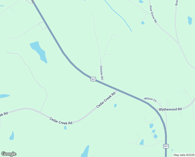 map of restaurants, bars, coffee shops, grocery stores, and more near 8399 Winnsboro Road in Blythewood