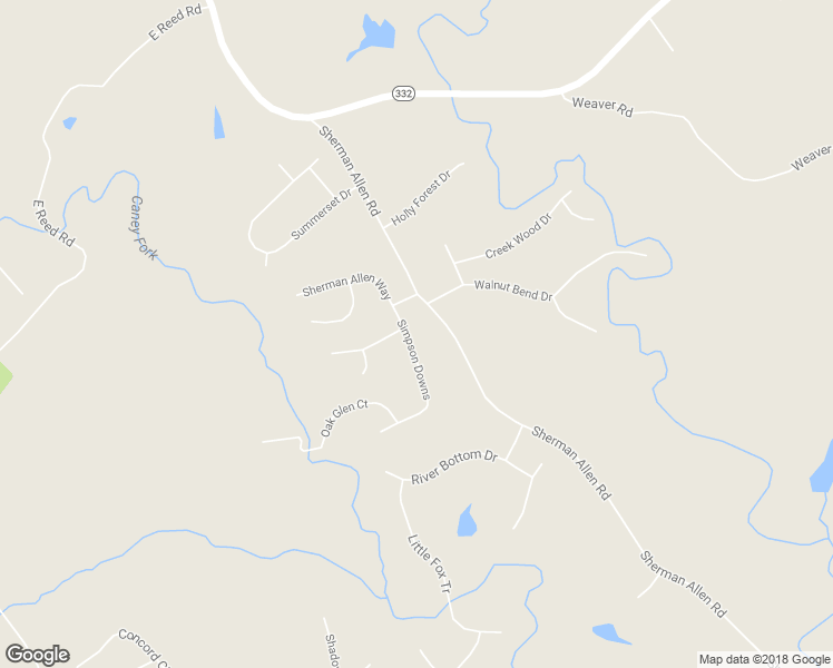 map of restaurants, bars, coffee shops, grocery stores, and more near 4609 Simpson Downs in Gainesville